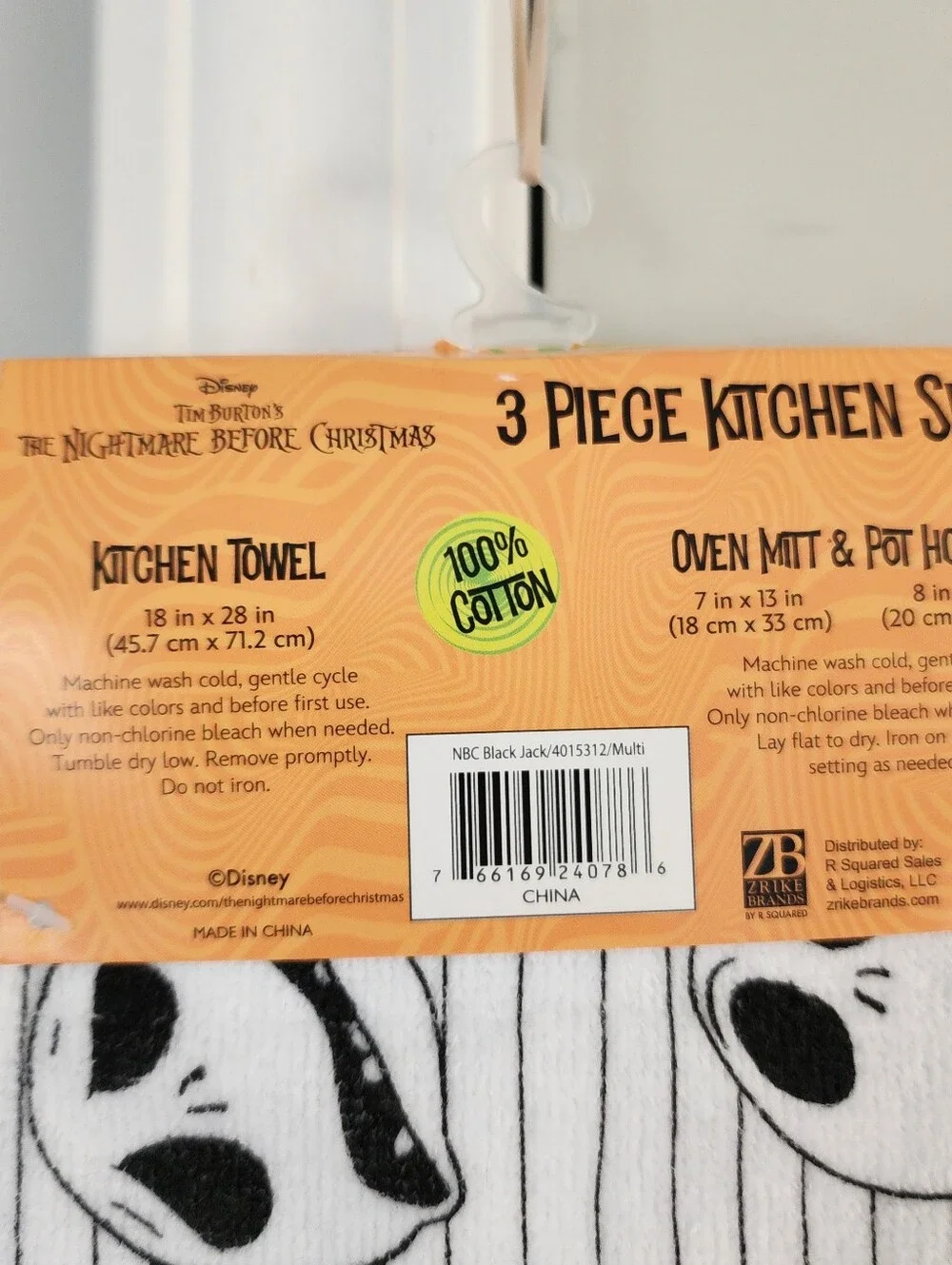 Nightmare Before Christmas 3 Piece Cotton Kitchen Set